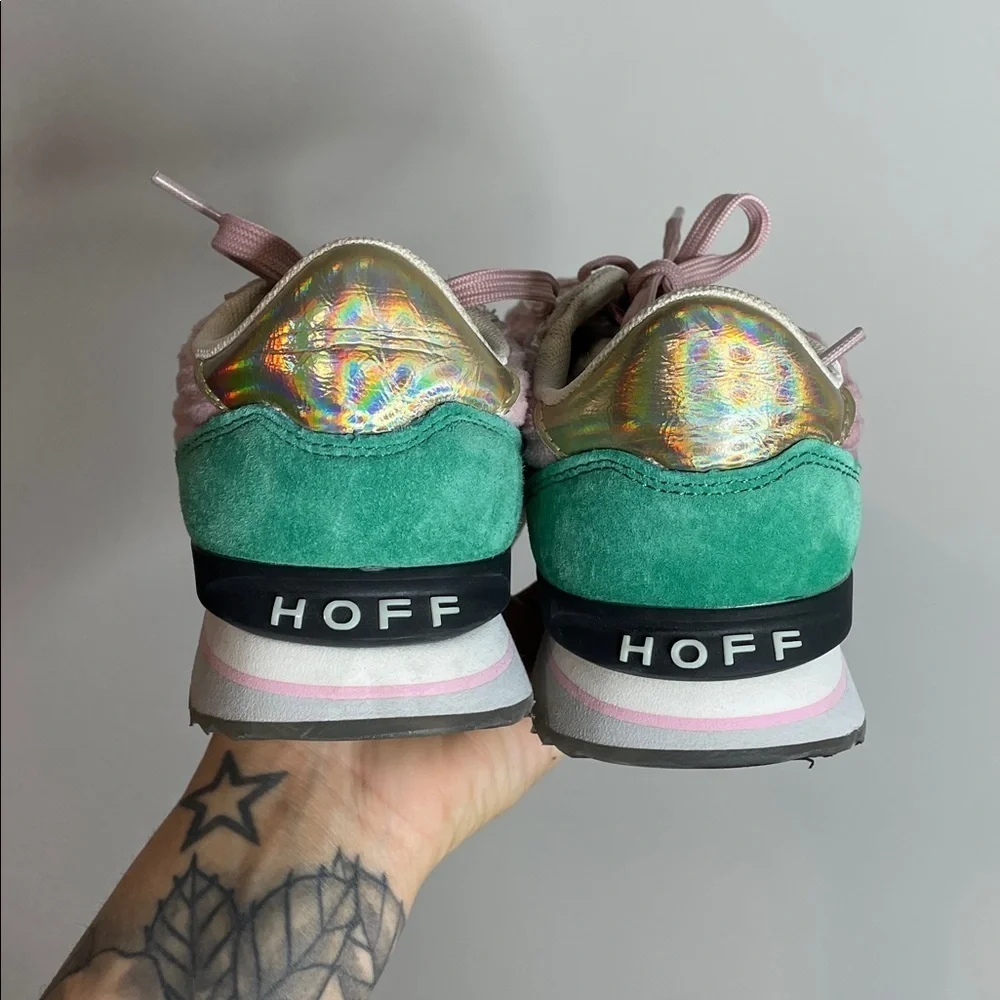 HOFF | Women’s Pink Suede Fantasy Trainer Sneakers Size 7.5